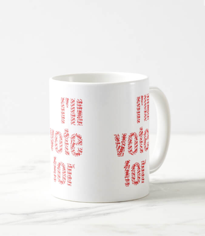 TRUMP vs. HARRIS / I'll vote for… Trump White Coffee Mug