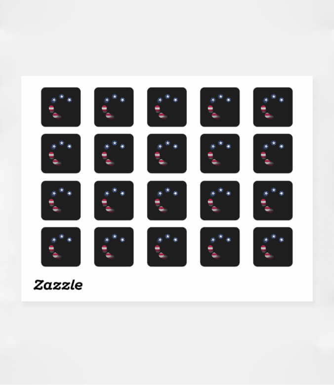 USA vs. CHINA / USA Square Sticker
